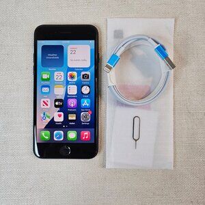 Apple iPhone SE 2022 5G 3rd Gen - Black - 64GB - Unlocked